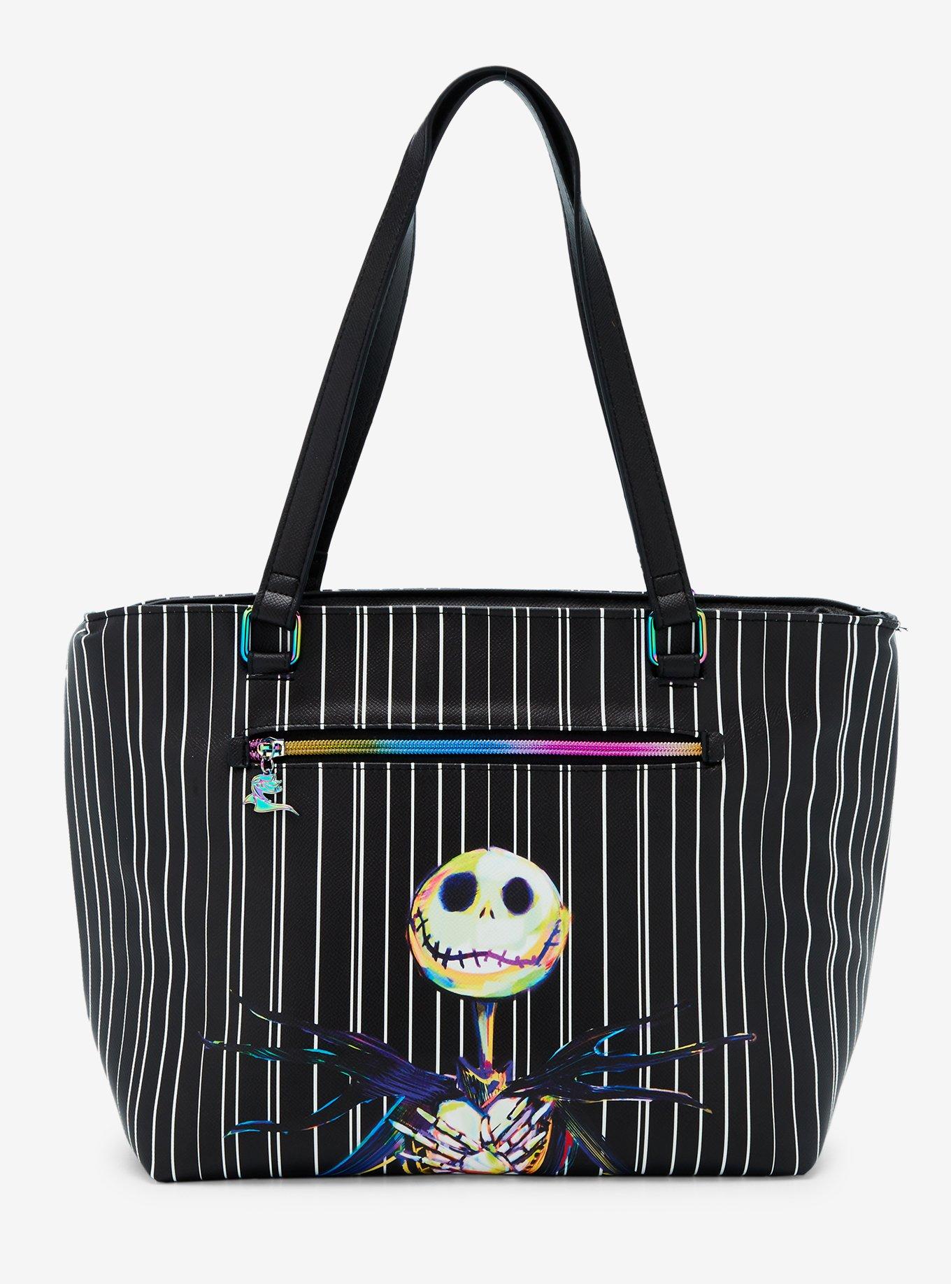 Disney The Nightmare Before Christmas Jack Skellington Striped Portable Cooler Tote, , hi-res