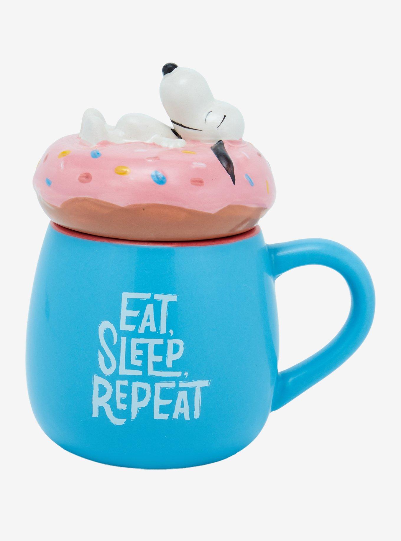 Peanuts Snoopy Donut Mug with Lid, , hi-res