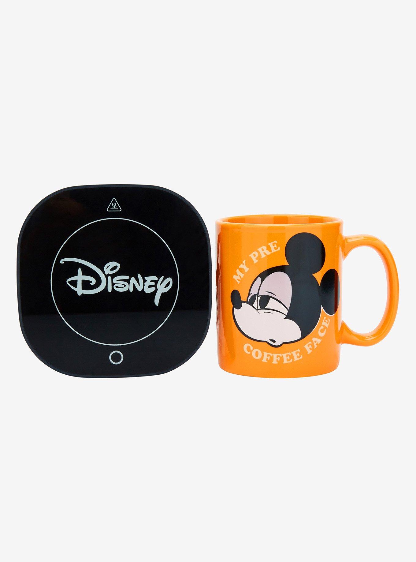 Disney Mickey Mouse Pre Coffee Orange Mug with Warmer, , hi-res