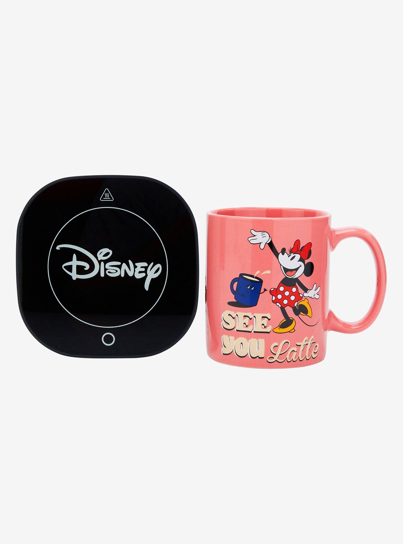 Disney Minnie Mouse See You Latte Pink Mug with Warmer, , hi-res