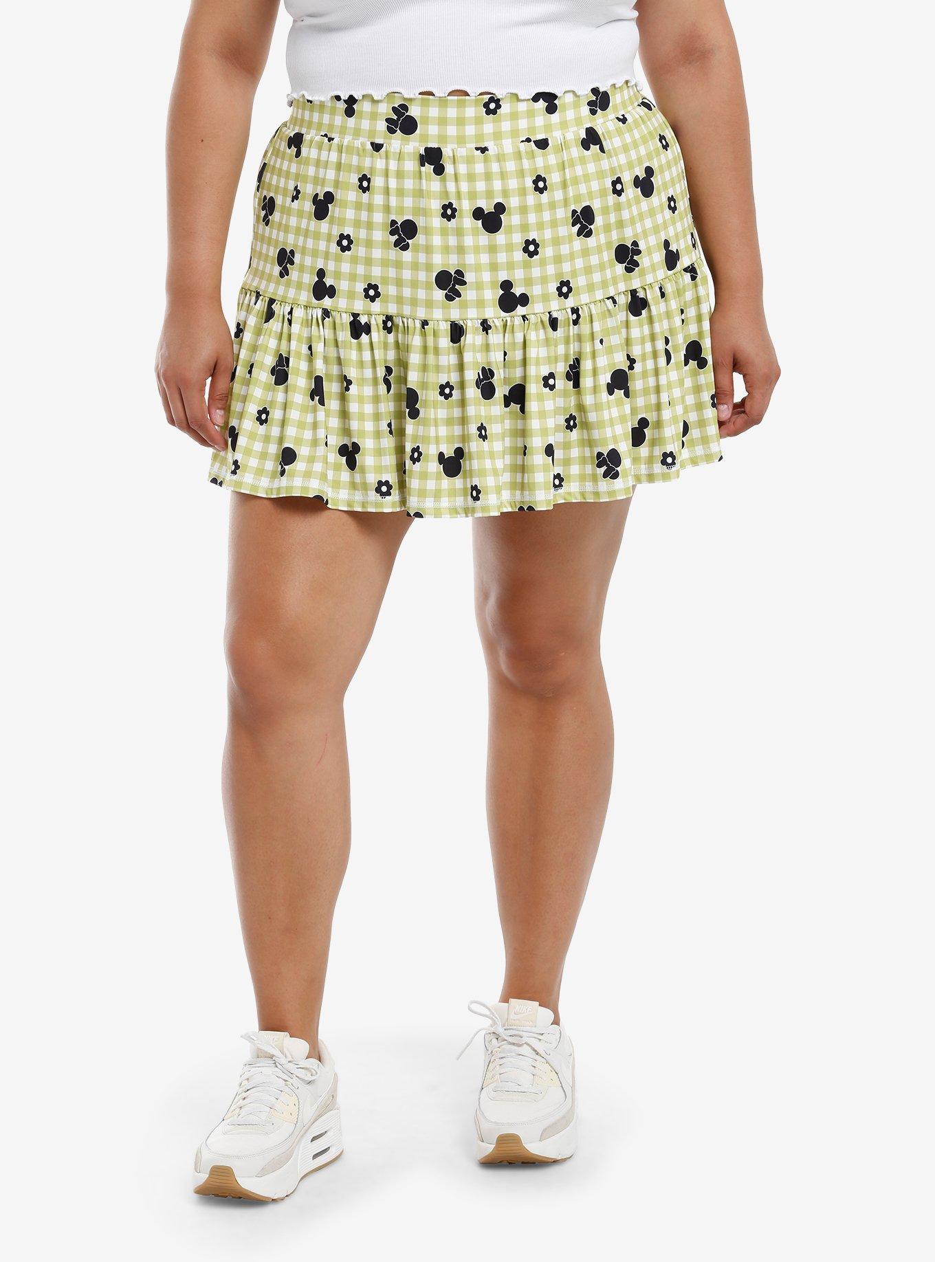 Disney Mickey Mouse & Minnie Mouse Gingham Active Skort Plus Size, MULTI, hi-res