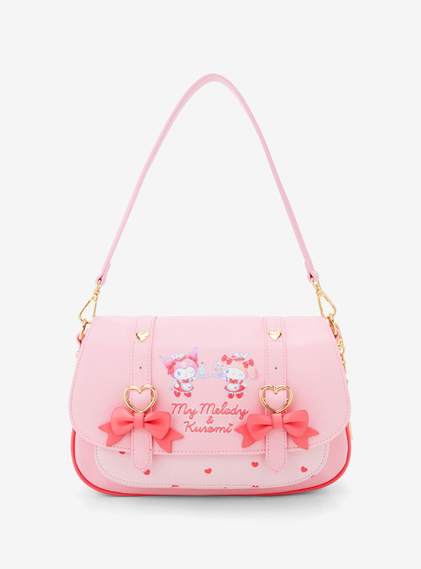 Sanrio My Melody & Kuromi Diner Bow Crossbody Bag &mdash; BoxLunch Exclusive, , hi-res