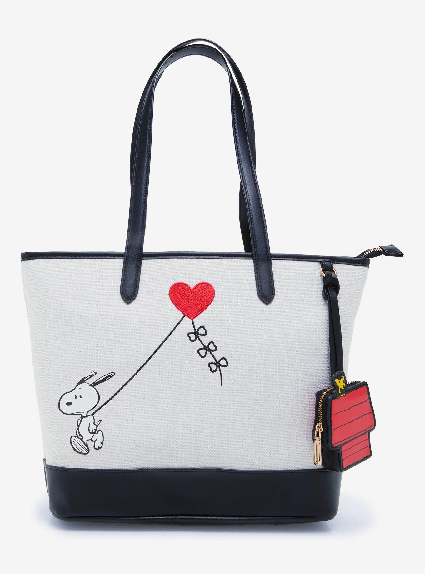 Peanuts Snoopy Heart Kite Tote Bag with Coin Purse - BoxLunch Exclusive, , hi-res