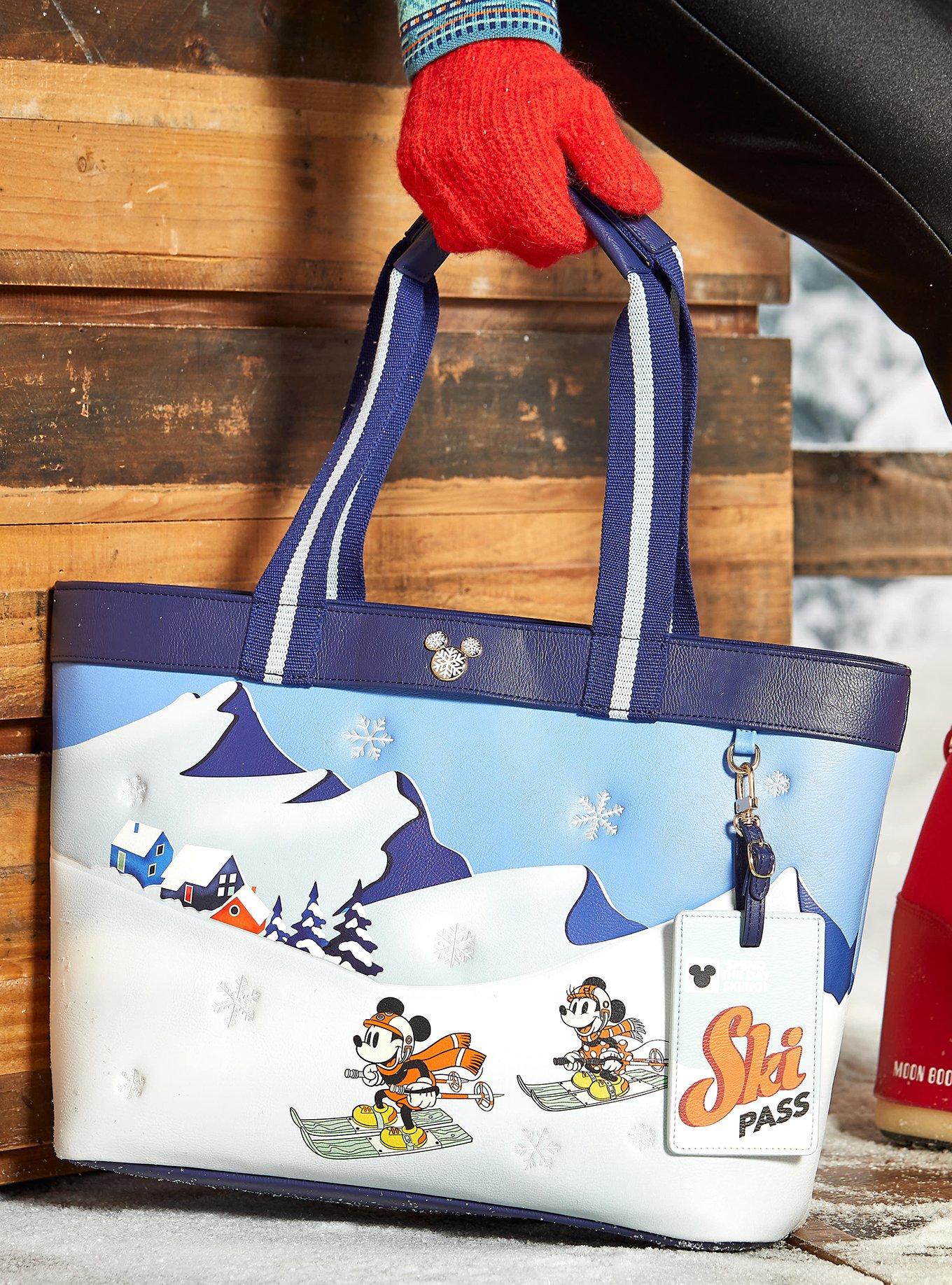 Our Universe Disney Mickey Mouse & Friends Ski Tote Bag with Wristlet Pouch - BoxLunch Exclusive, , hi-res