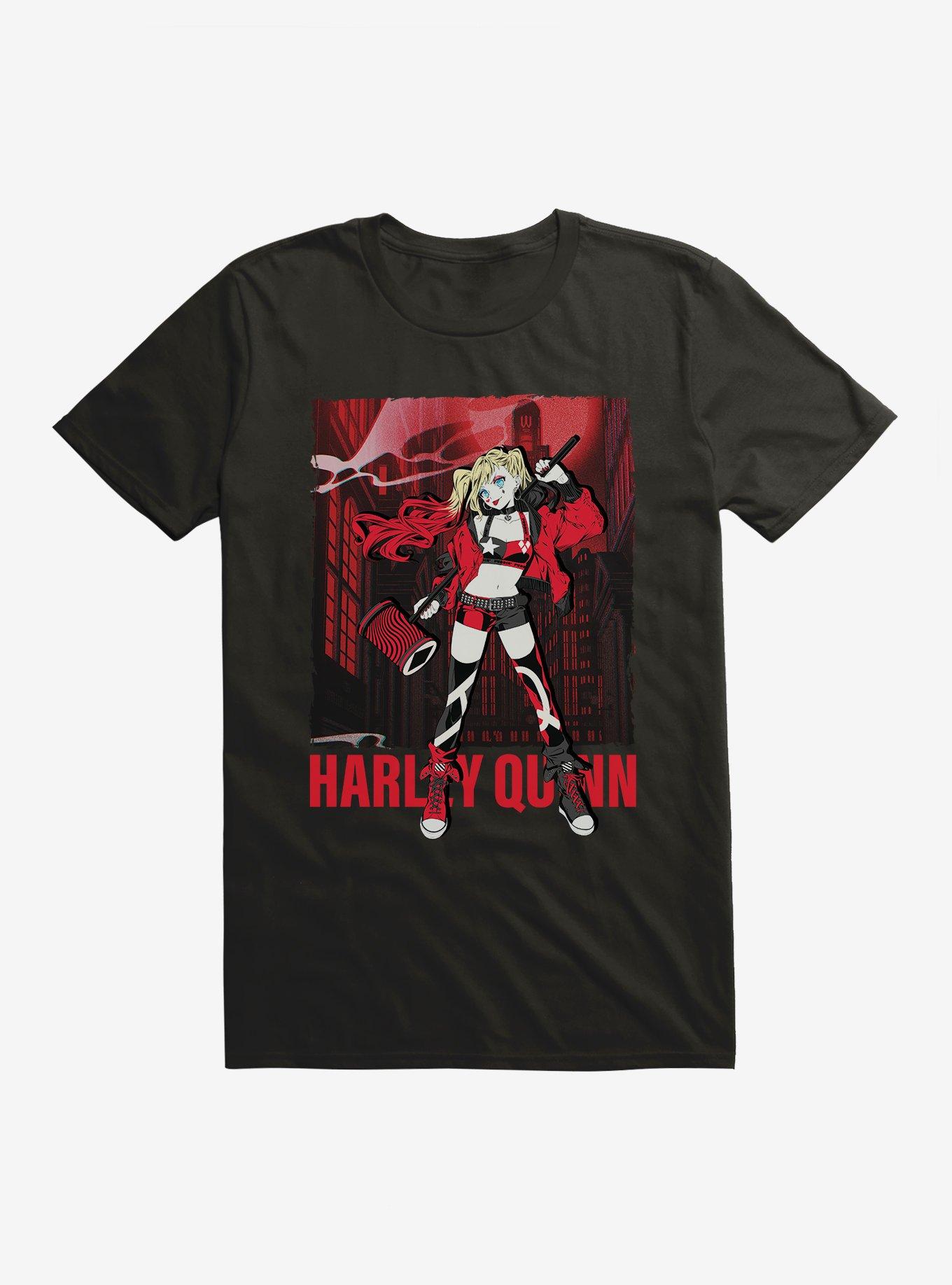 Harley Quinn Anime Gotham T-Shirt, , hi-res