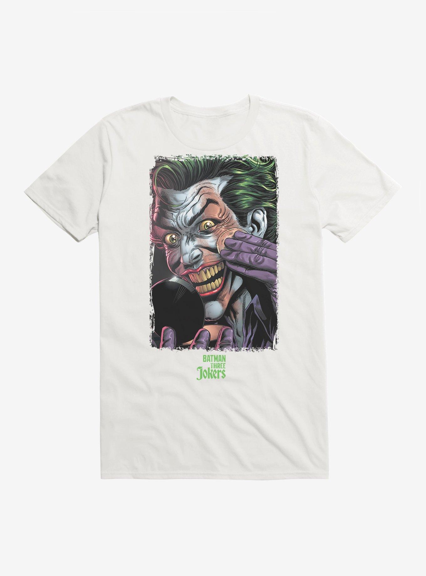 Batman: Three Jokers Makeup T-Shirt, WHITE, hi-res