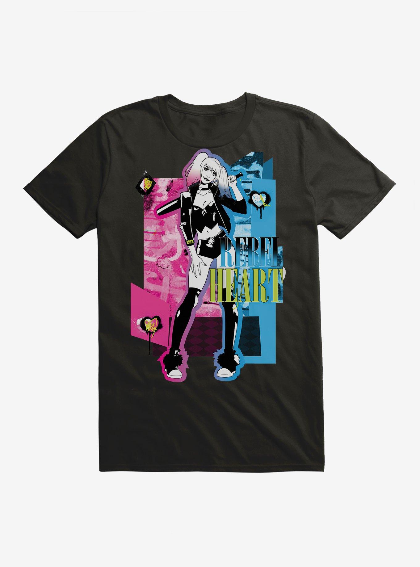 Harley Quinn Rebel Heart T-Shirt, , hi-res