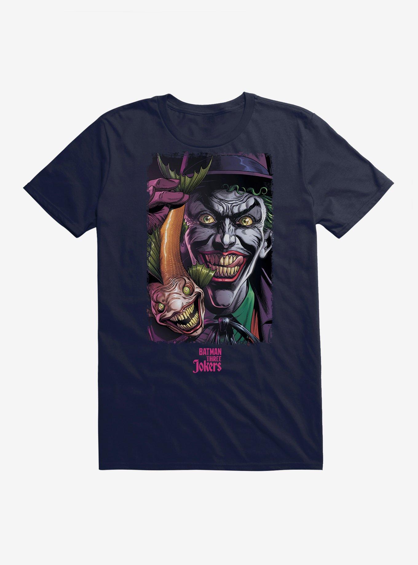 Batman: Three Jokers The Clown T-Shirt, NAVY, hi-res