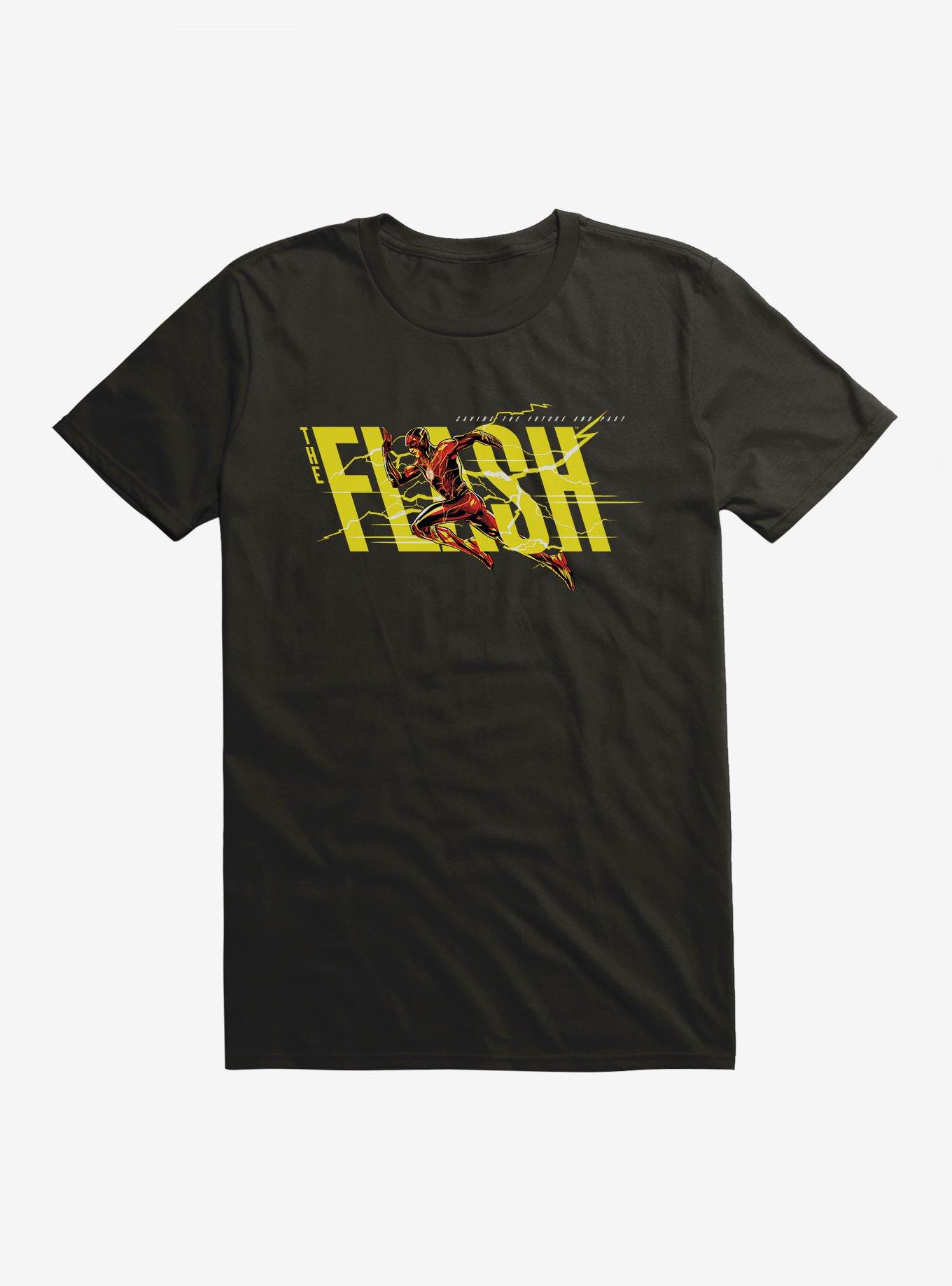 The Flash Saving The Future And Past T-Shirt, BLACK, hi-res