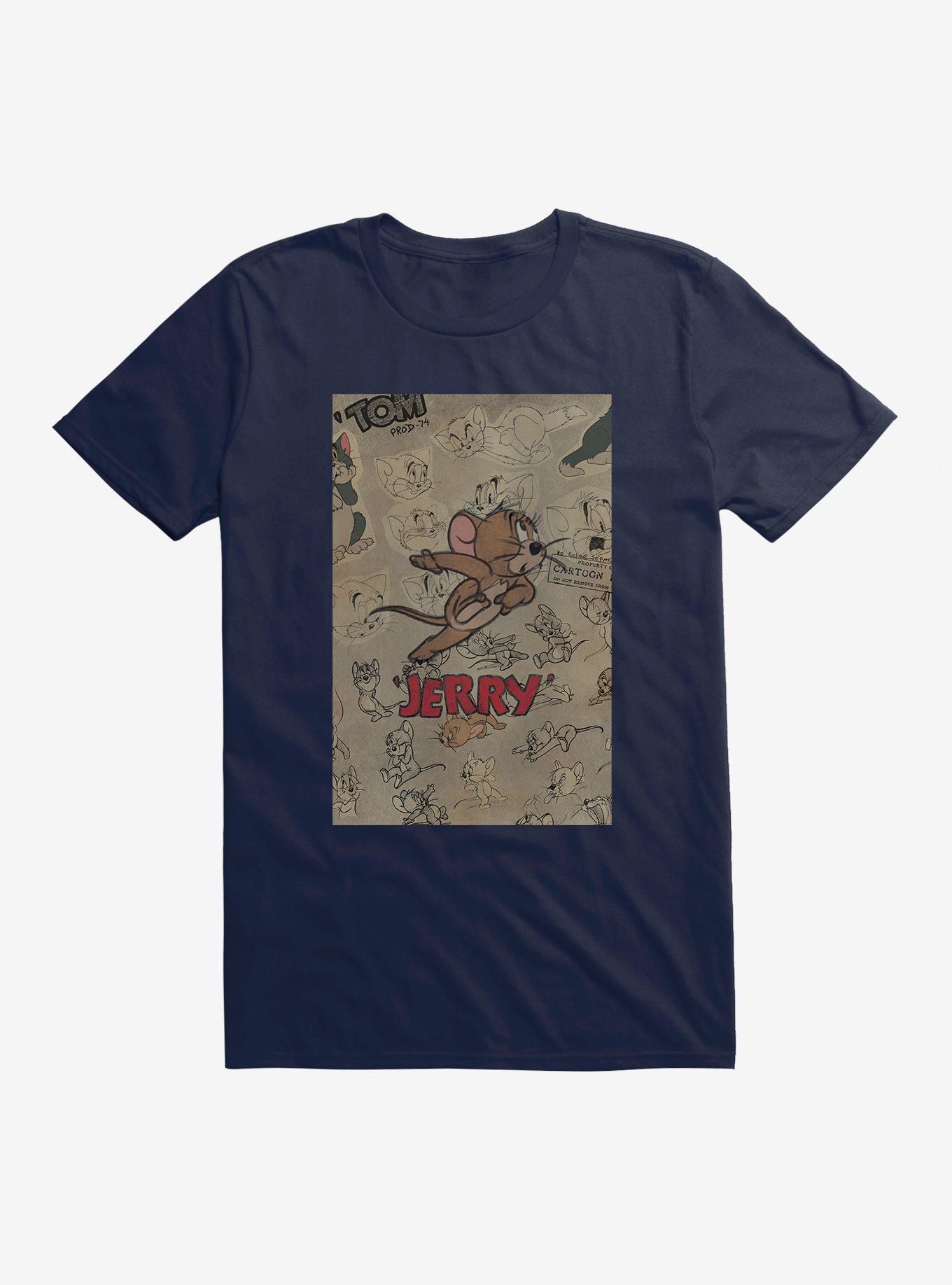Tom And Jerry Jerry Mouse Sketch T-Shirt
