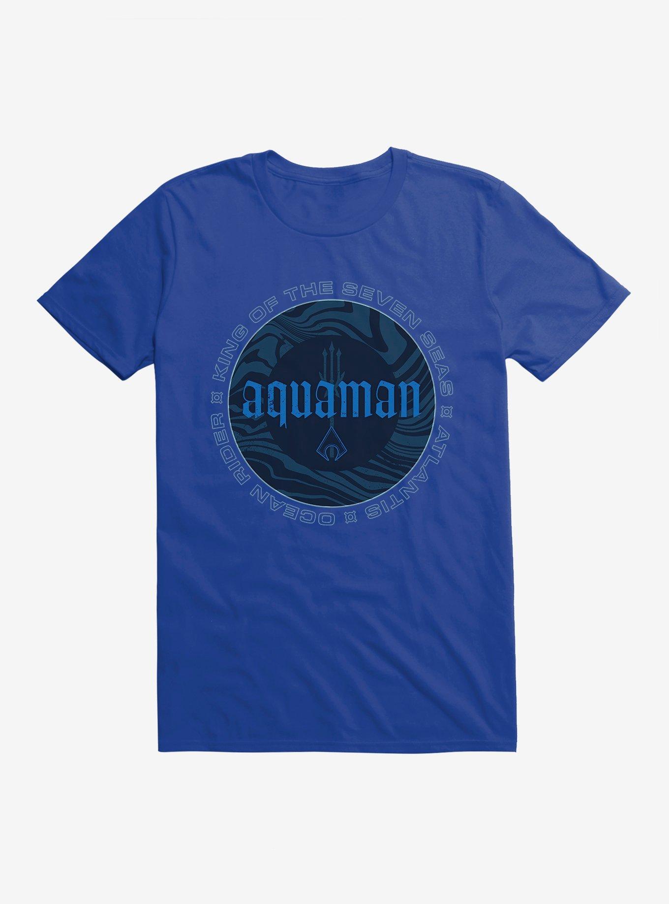 DC Comics Aquaman Classic Ocean Rider T-Shirt, ROYAL, hi-res