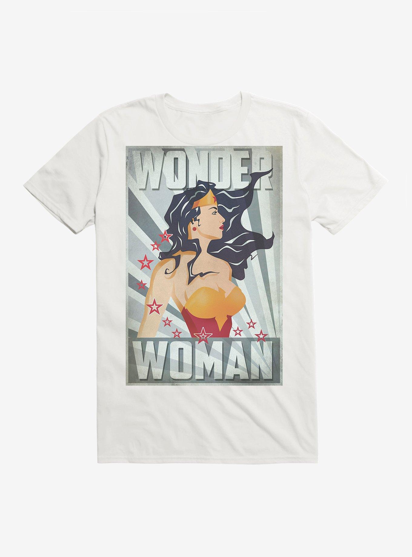 DC Comics Wonder Woman Right Side T-Shirt, WHITE, hi-res