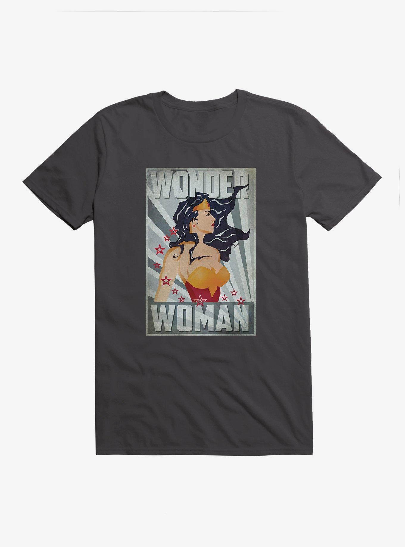 DC Comics Wonder Woman Right Side T-Shirt, HEAVY METAL, hi-res