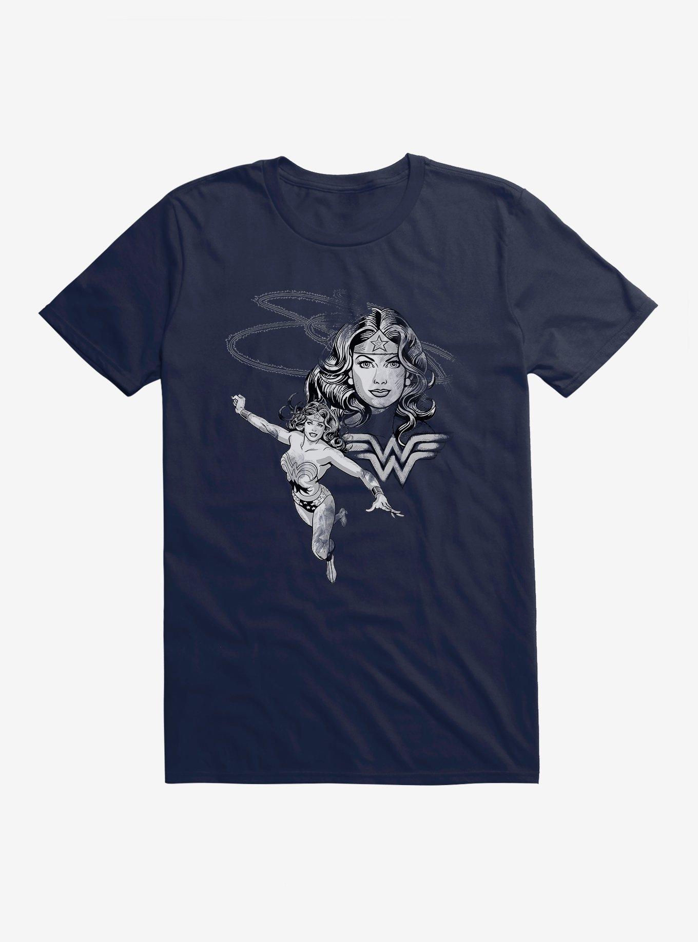 DC Comics Wonder Woman Monochromatic T-Shirt, MIDNIGHT NAVY, hi-res