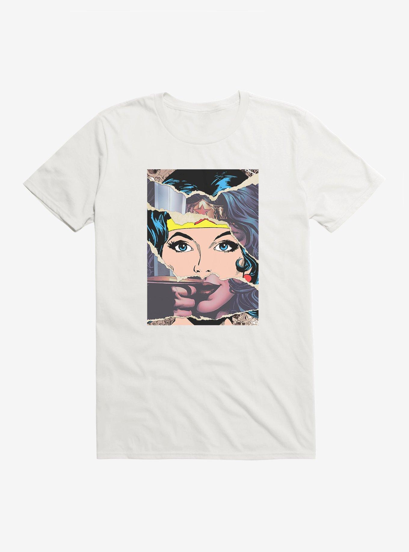 DC Comics Wonder Woman All The Faces T-Shirt, WHITE, hi-res