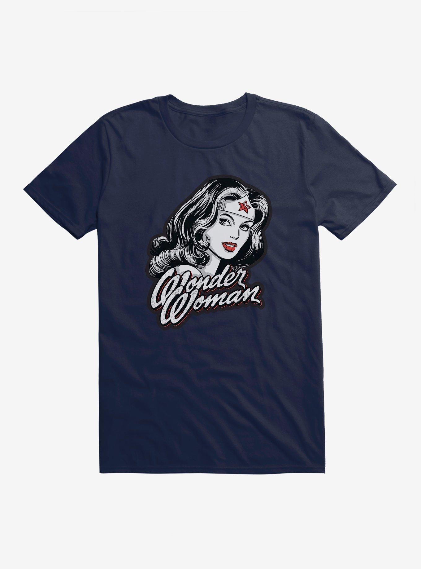 DC Comics Wonder Woman Bold Graphic T-Shirt, MIDNIGHT NAVY, hi-res