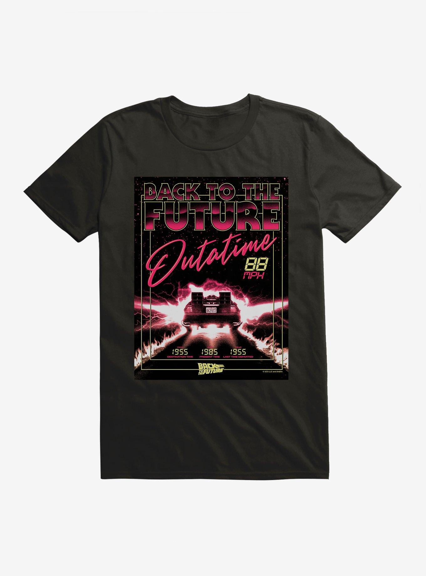 Back To The Future Out A Time T-shirt, BLACK, hi-res