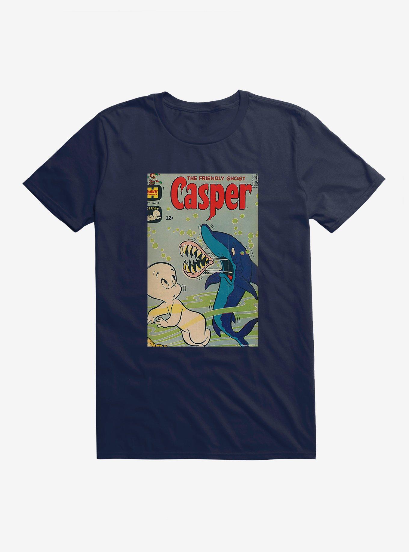 Casper The Friendly Ghost Shark Jaw T-Shirt, MIDNIGHT NAVY, hi-res