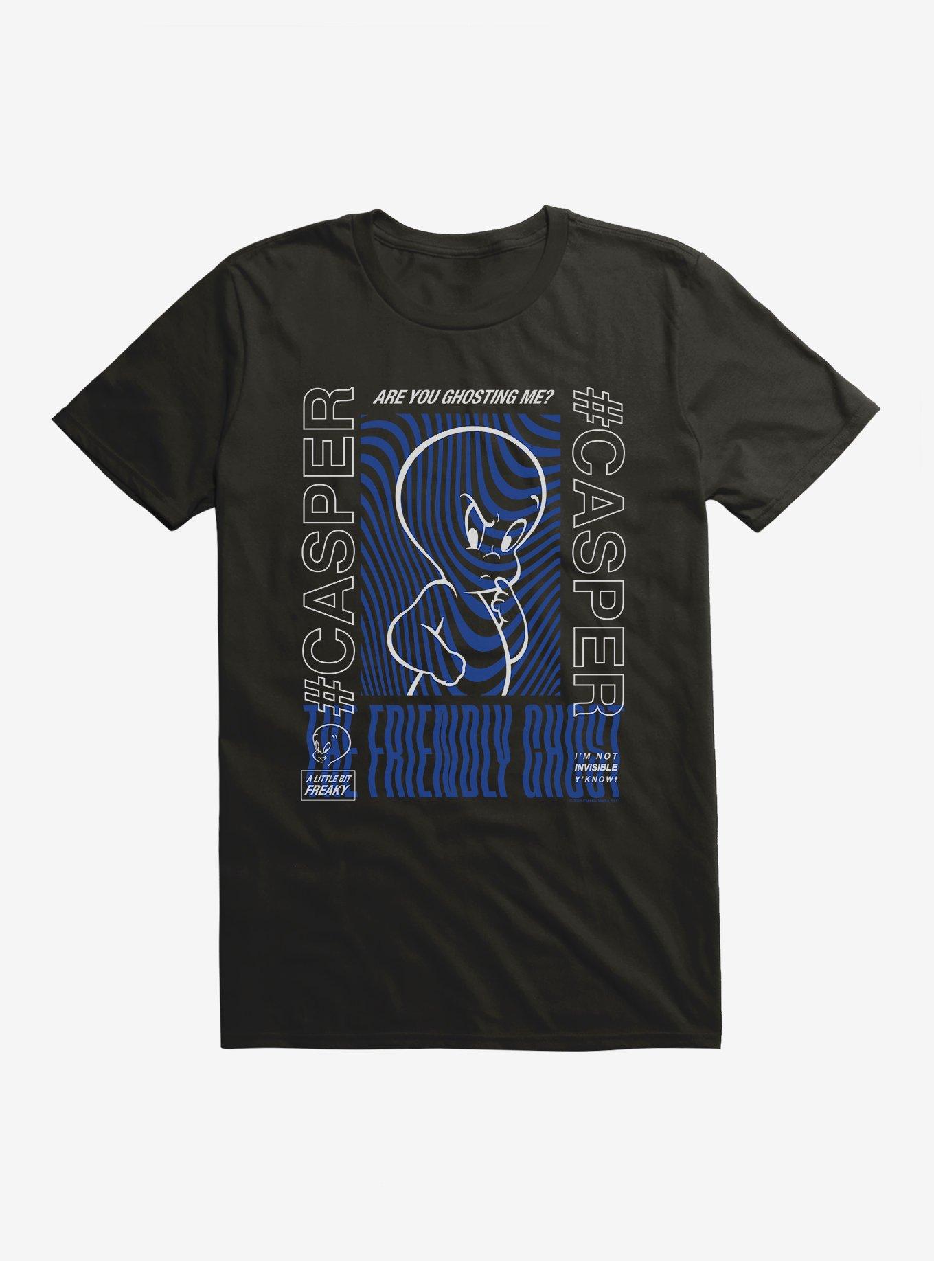 Casper The Friendly Ghost Virtual Raver Swirl Ghost T-Shirt, , hi-res