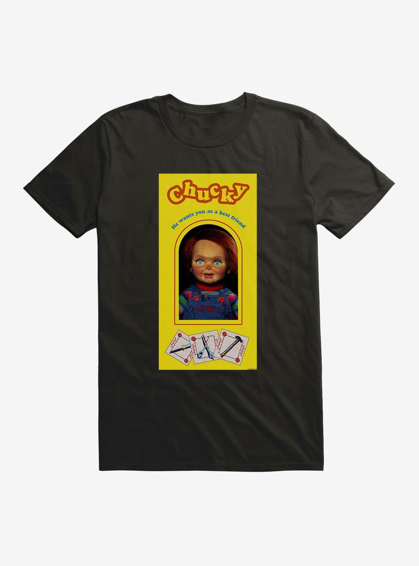 Chucky Classic Doll Box T-Shirt, BLACK, hi-res