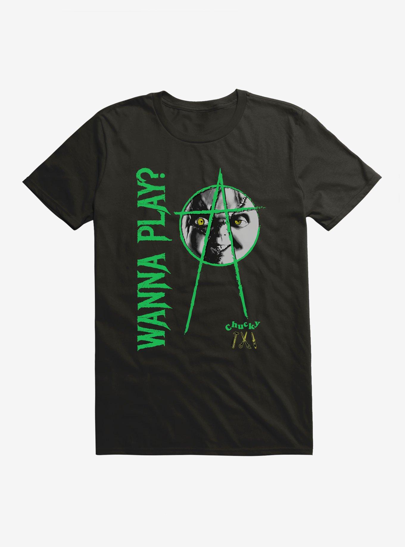 Chucky Wanna Play? T-Shirt, BLACK, hi-res