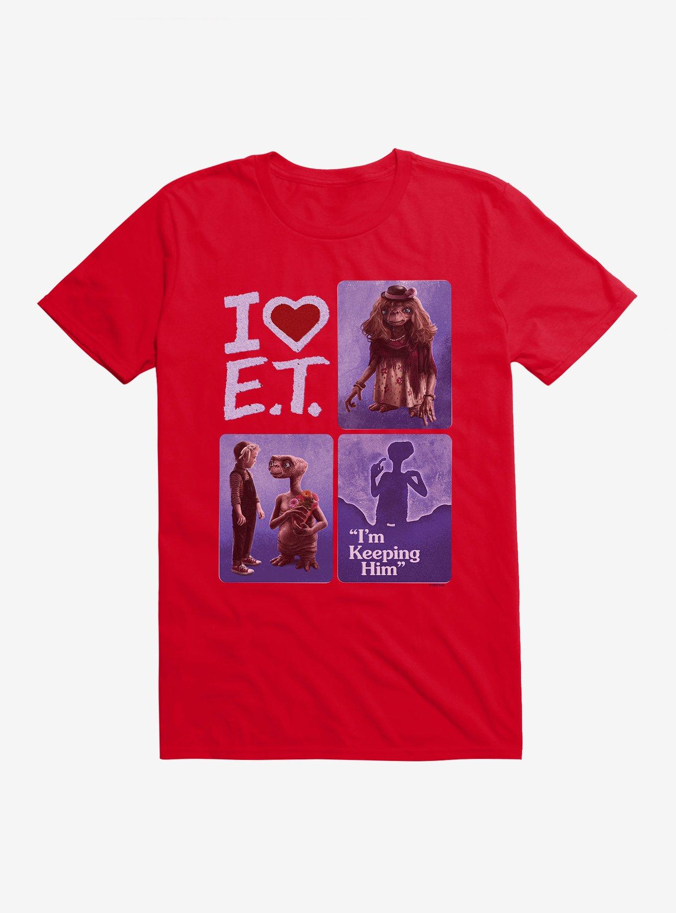 E.T. 40th Anniversary I Heart E.T. T-Shirt, RED, hi-res