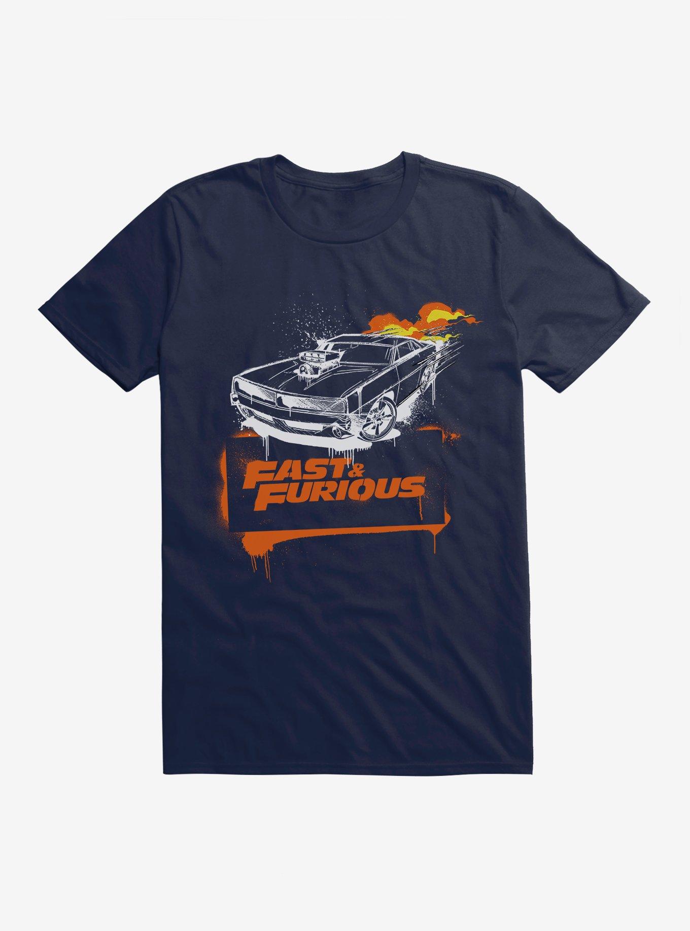 Fast & Furious Spray Logo T-Shirt, MIDNIGHT NAVY, hi-res