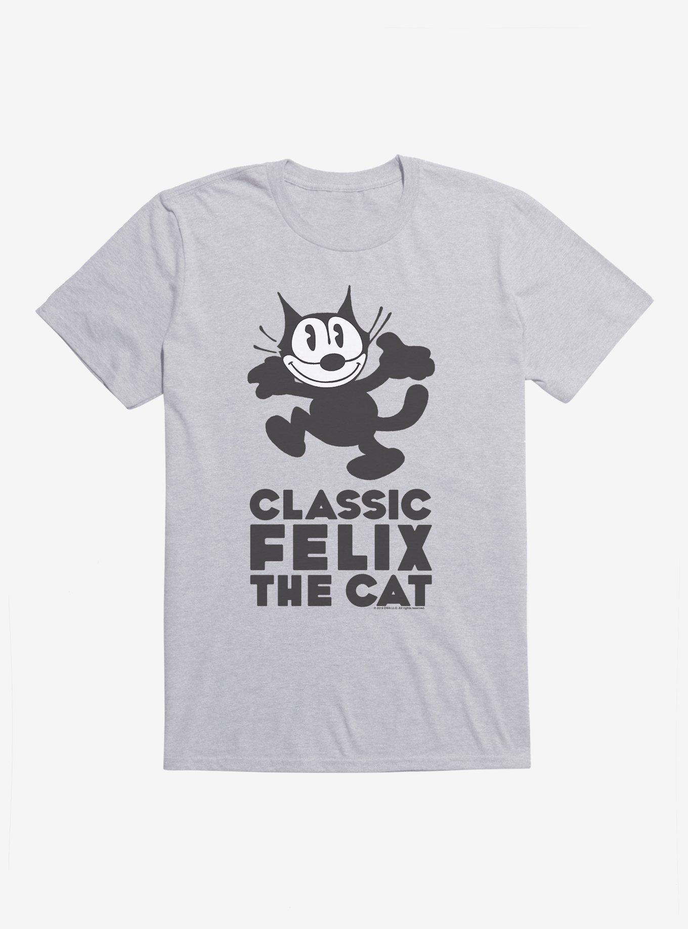 Felix The Cat Bold Classic Felix T-Shirt, HEATHER GREY, hi-res