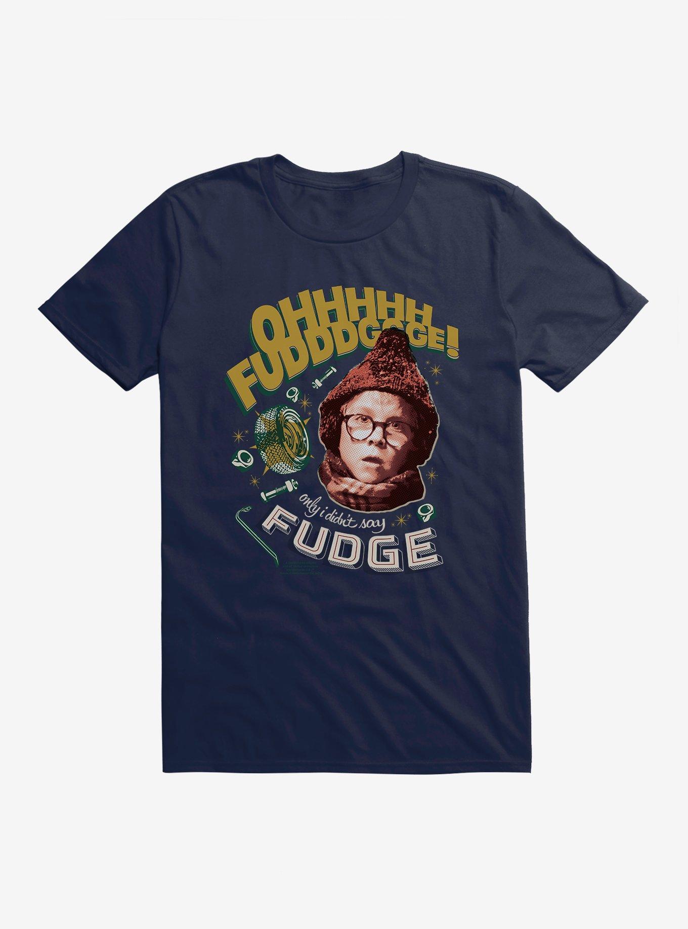 A Christmas Story Oh Fudge! T-Shirt, MIDNIGHT NAVY, hi-res