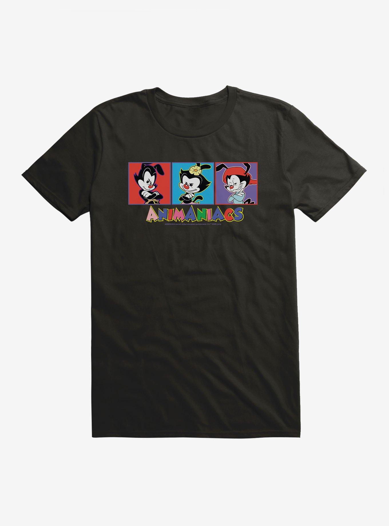 Animaniacs Yakko, Dot, And Wakko T-Shirt, BLACK, hi-res