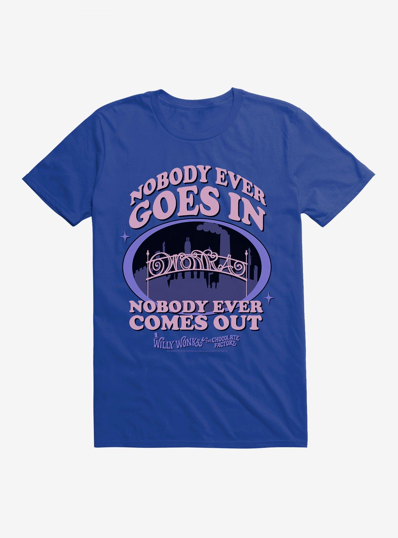 Willy Wonka And The Chocolate Factory Wonka Factory T-Shirt, ROYAL, hi-res
