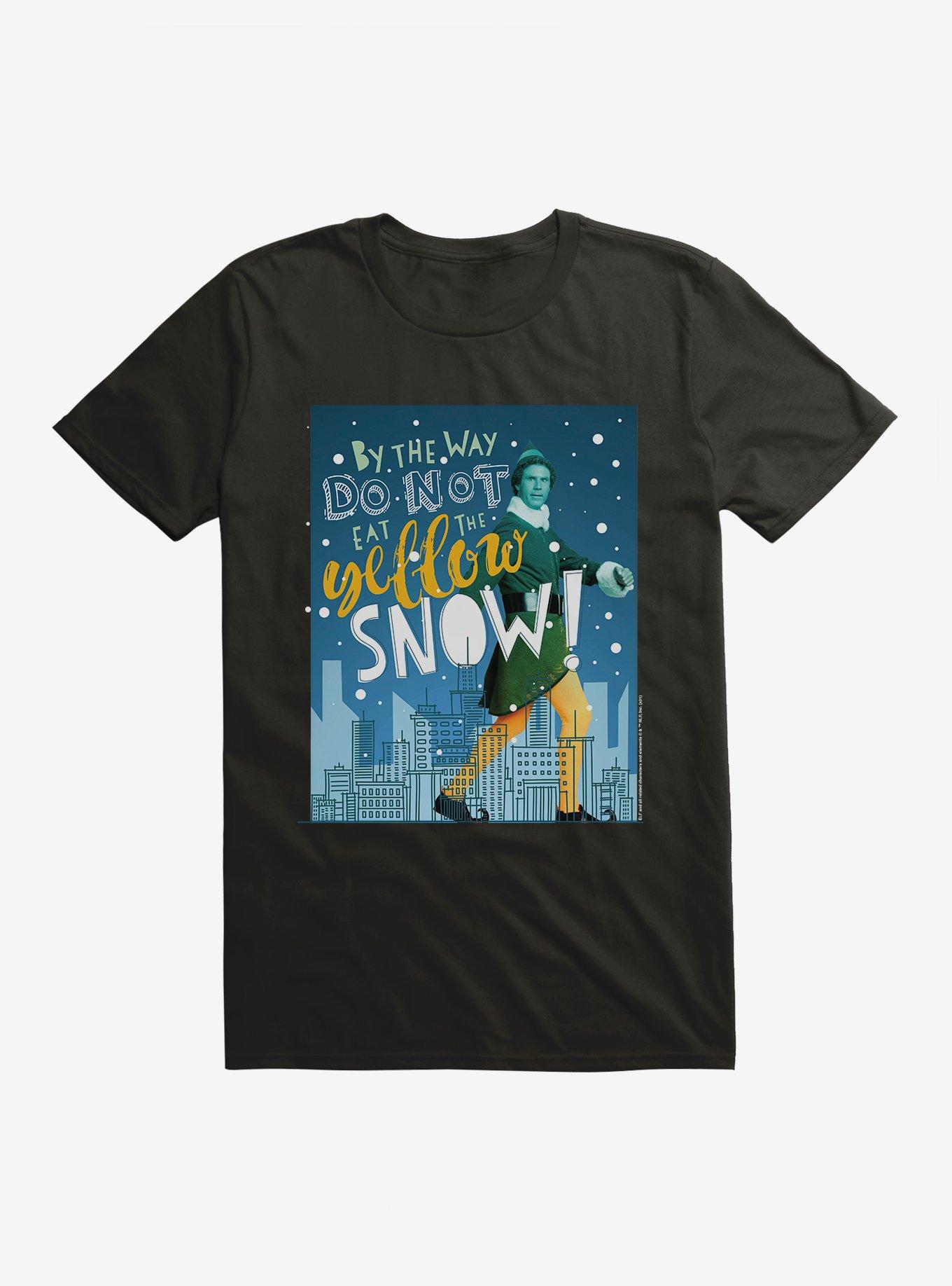 Elf Buddy Don't Eat Yellow Snow T-Shirt, , hi-res