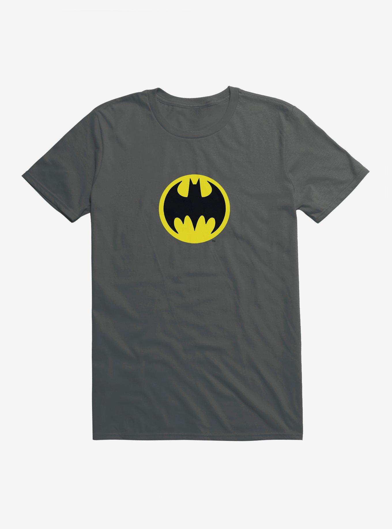 Batman Logo T-Shirt, CHARCOAL, hi-res