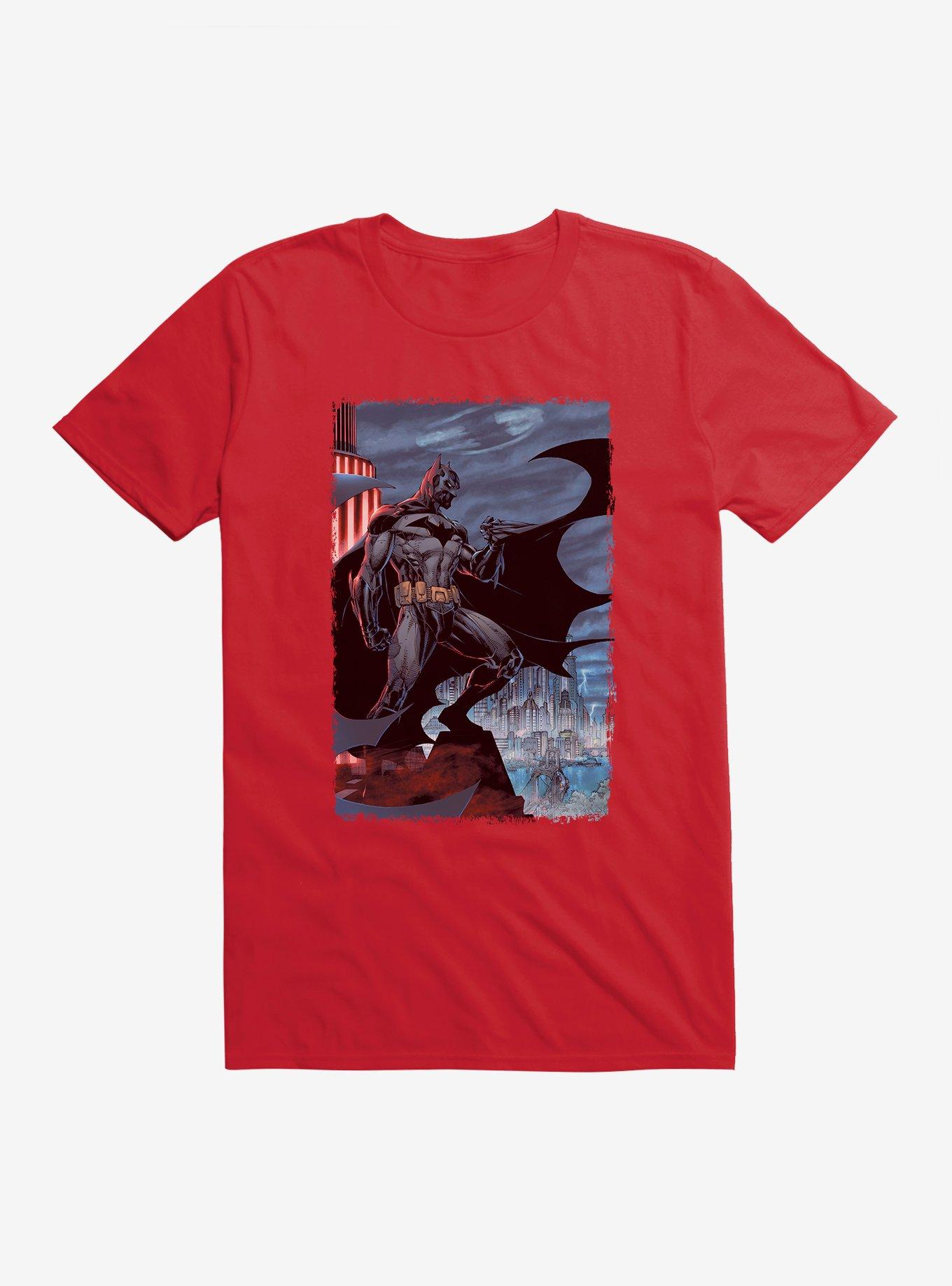 Batman Heroic Stance T-Shirt, RED, hi-res