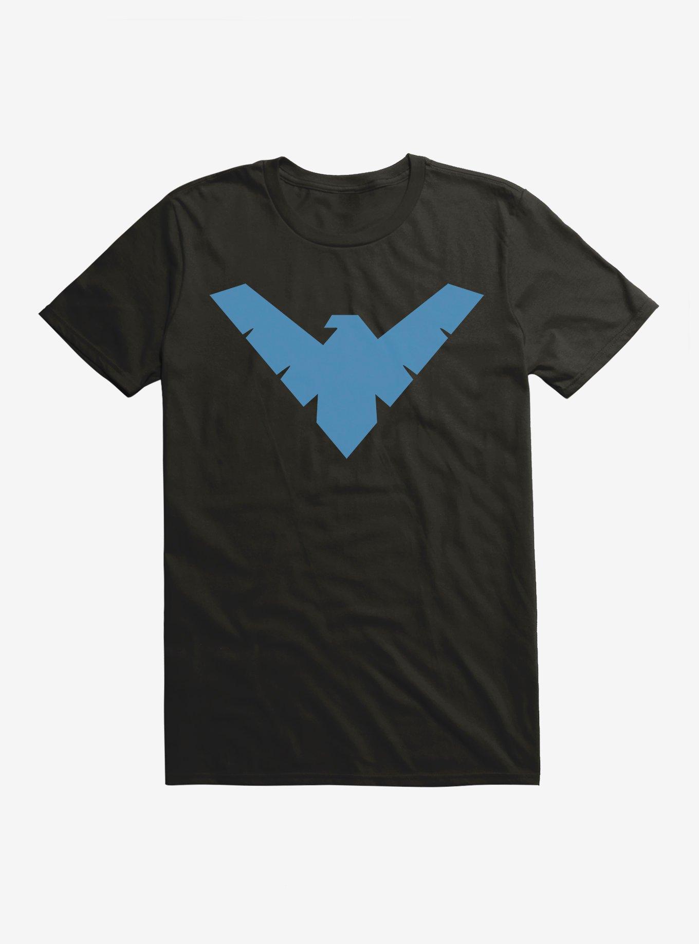 Batman Nightwing Logo T-Shirt, BLACK, hi-res
