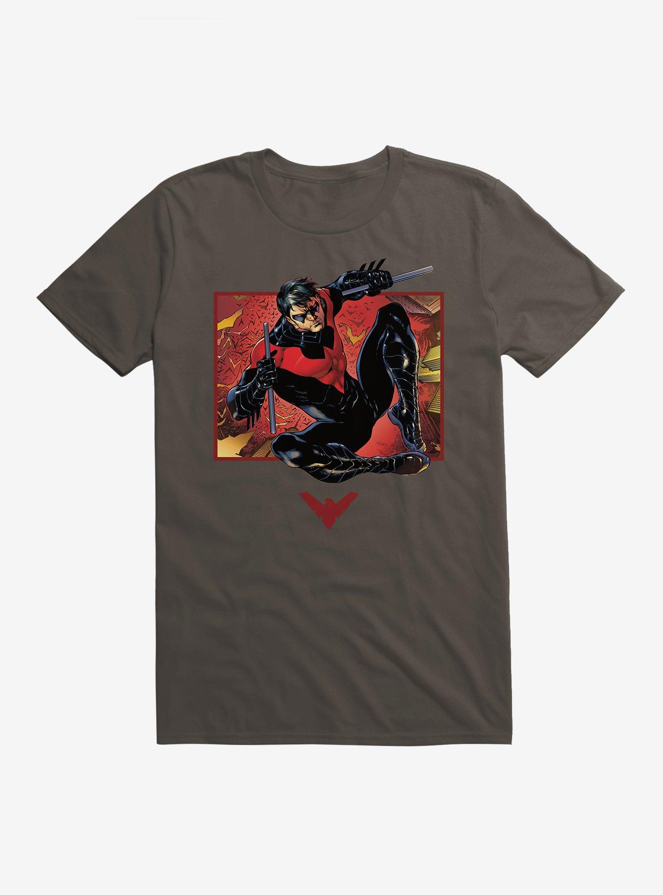 Batman Nightwing Red Suit Fight T-Shirt, , hi-res