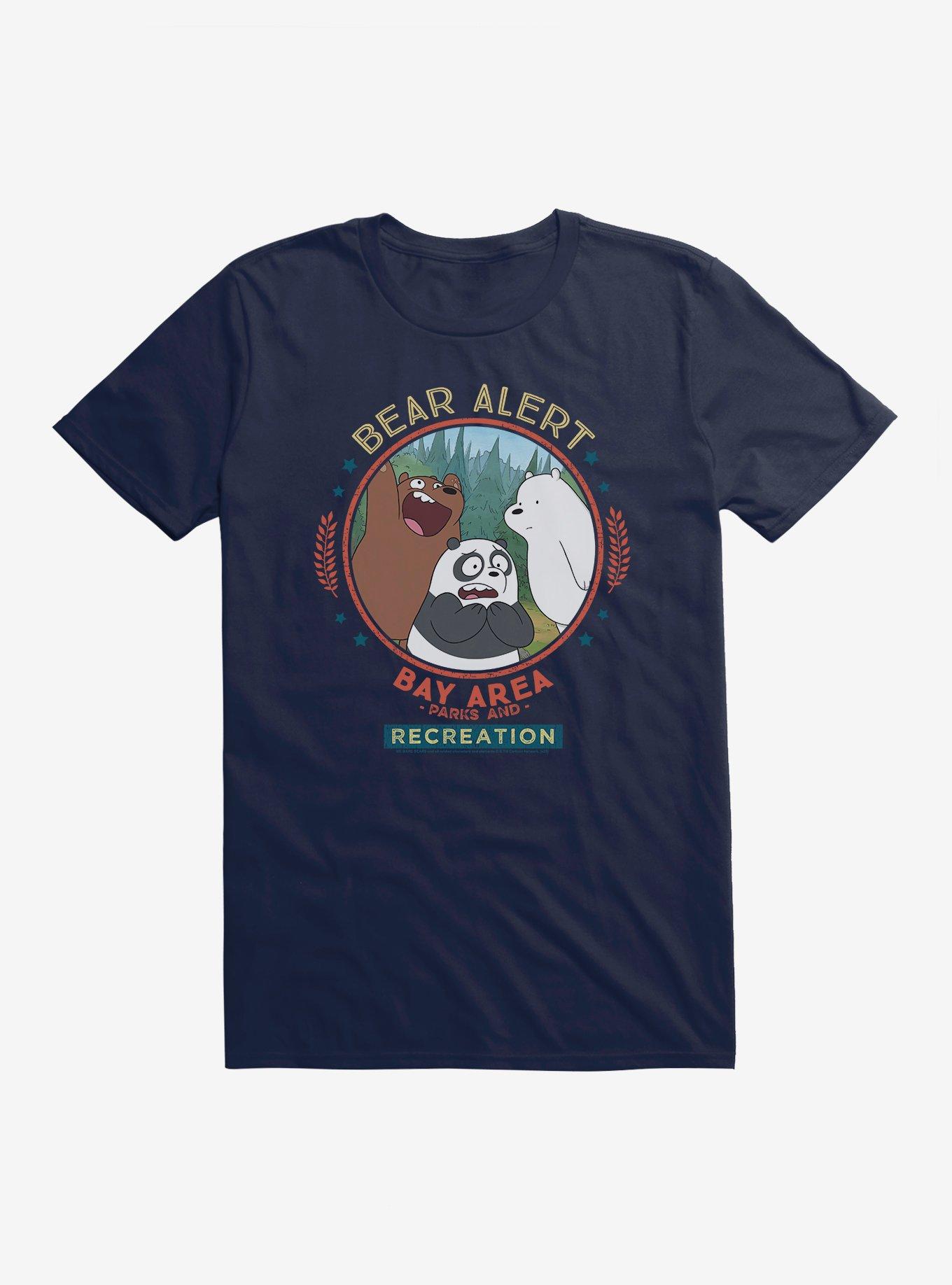 We Bare Bears Bear Alert Bay Area Parks T-Shirt, MIDNIGHT NAVY, hi-res