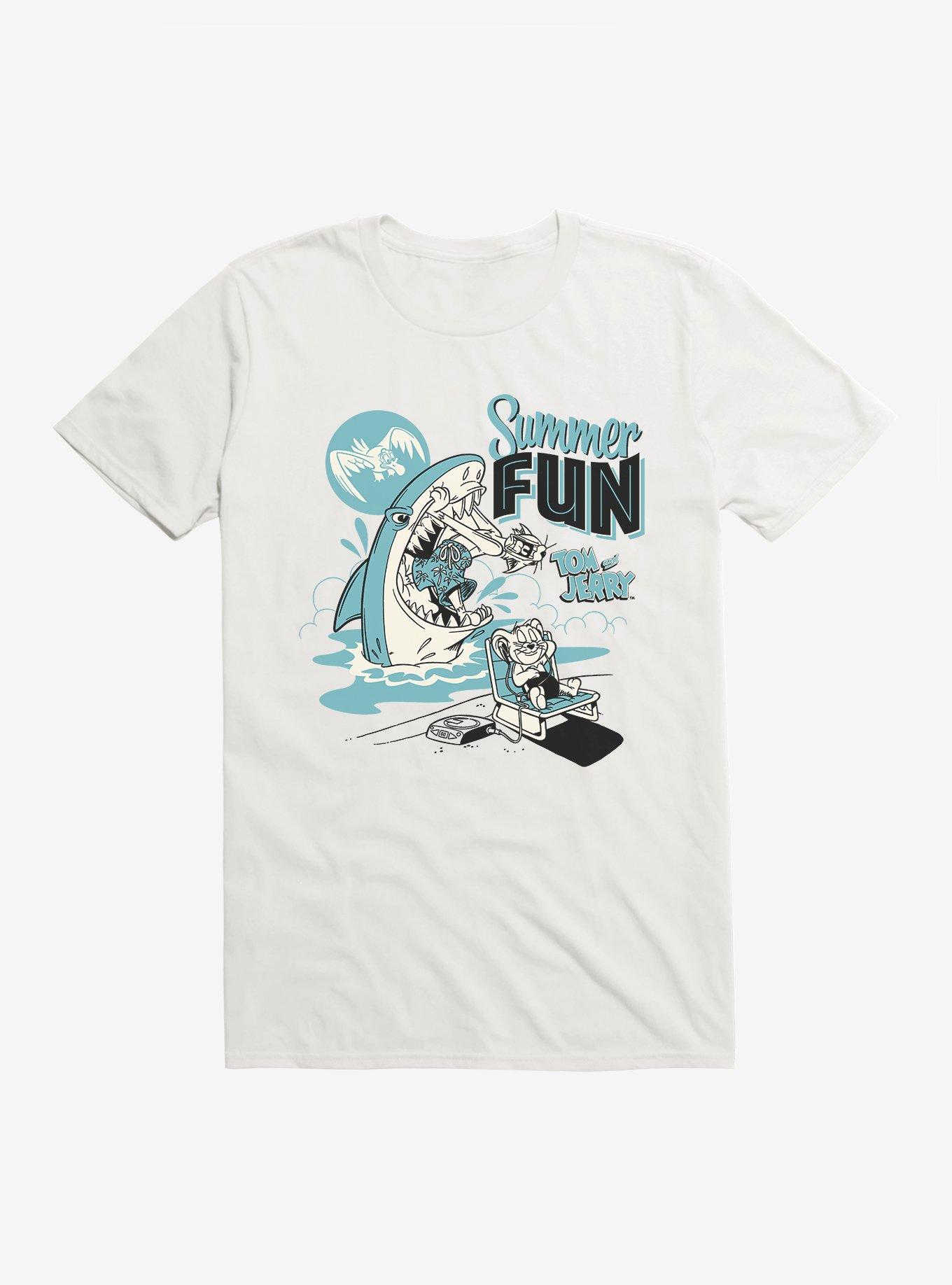 Tom And Jerry Summer Fun T-Shirt, WHITE, hi-res