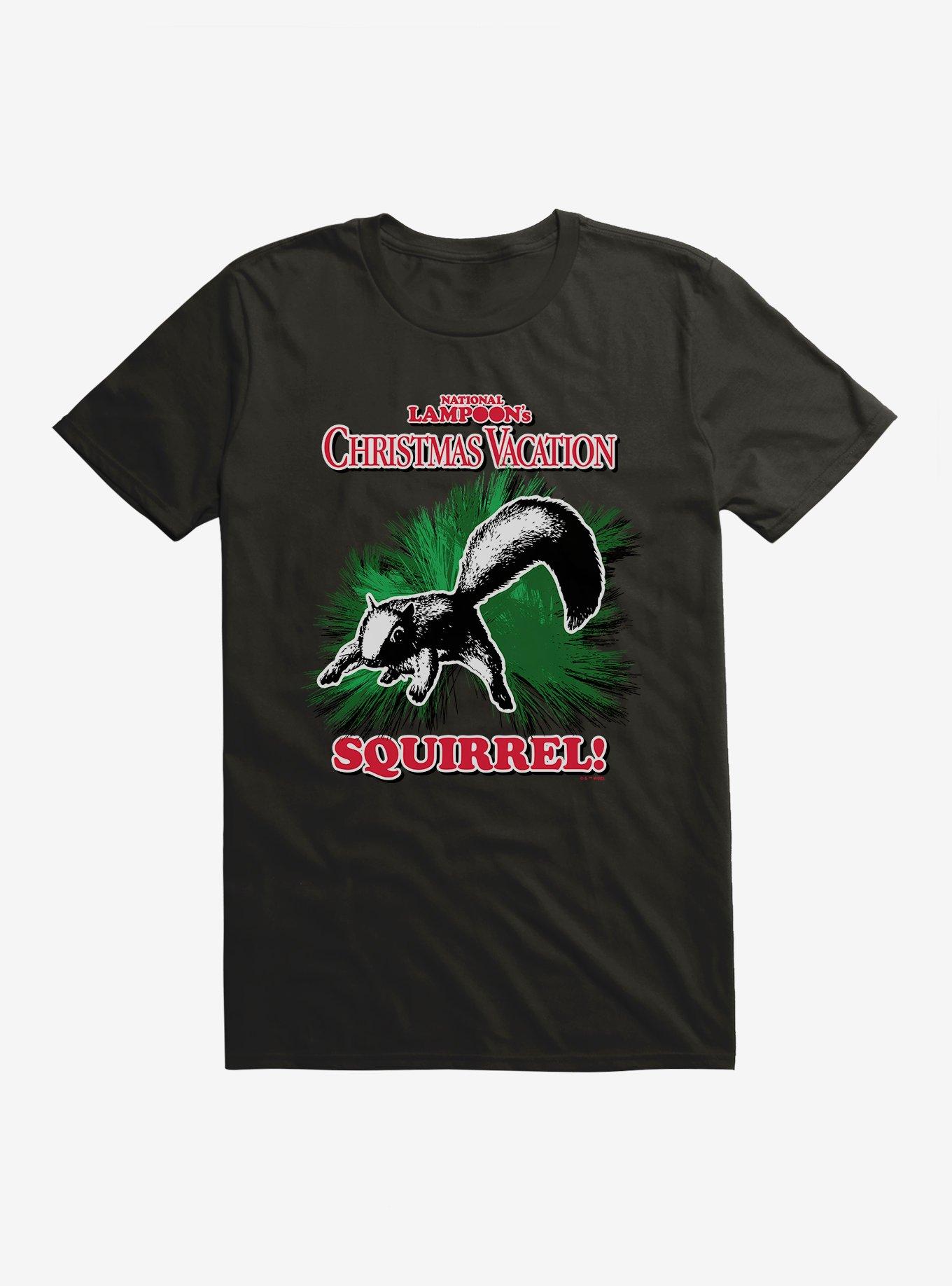 Christmas Vacation Squirrel! T-Shirt, BLACK, hi-res