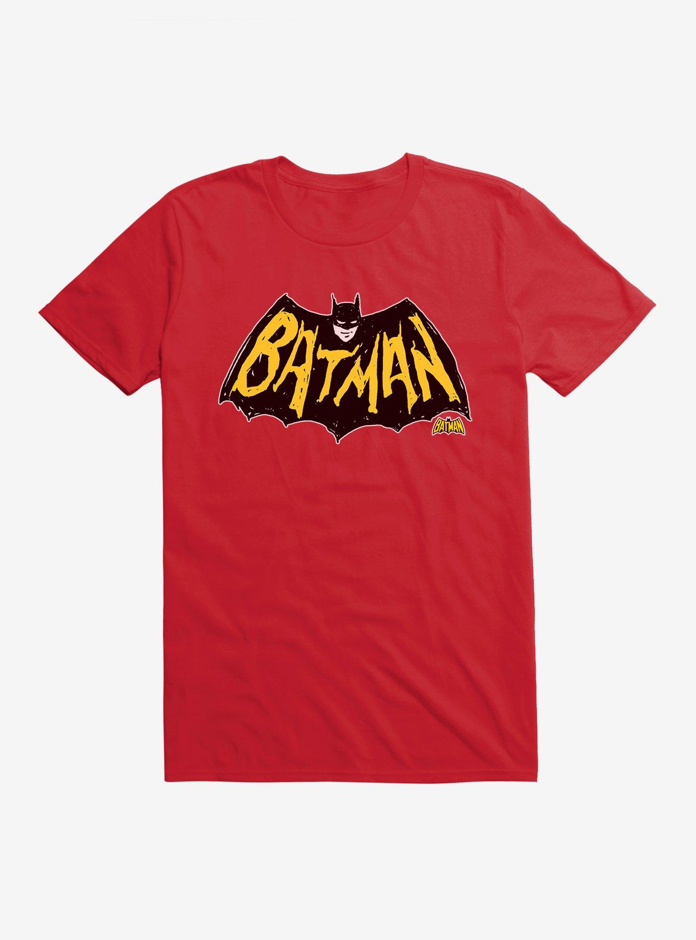 Batman Classic Logo T-Shirt, RED, hi-res