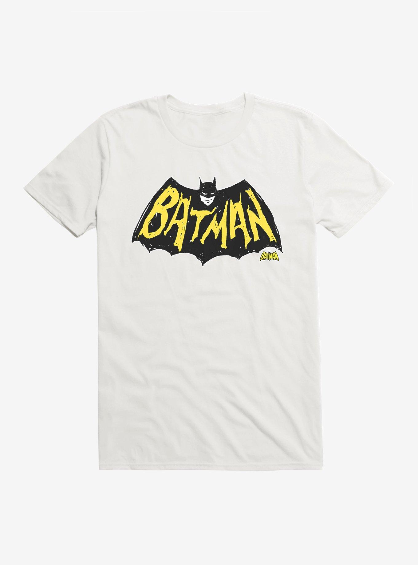Batman Classic Logo T-Shirt, WHITE, hi-res