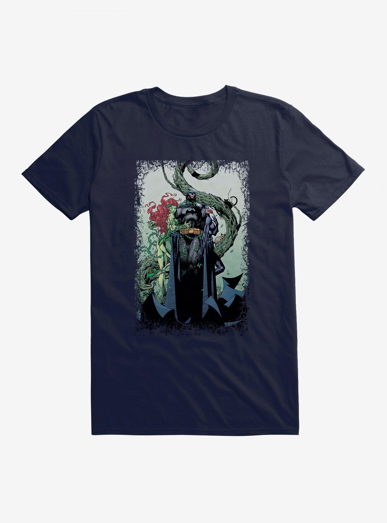 Batman Catwoman Poison Ivy Pose T-Shirt, NAVY, hi-res