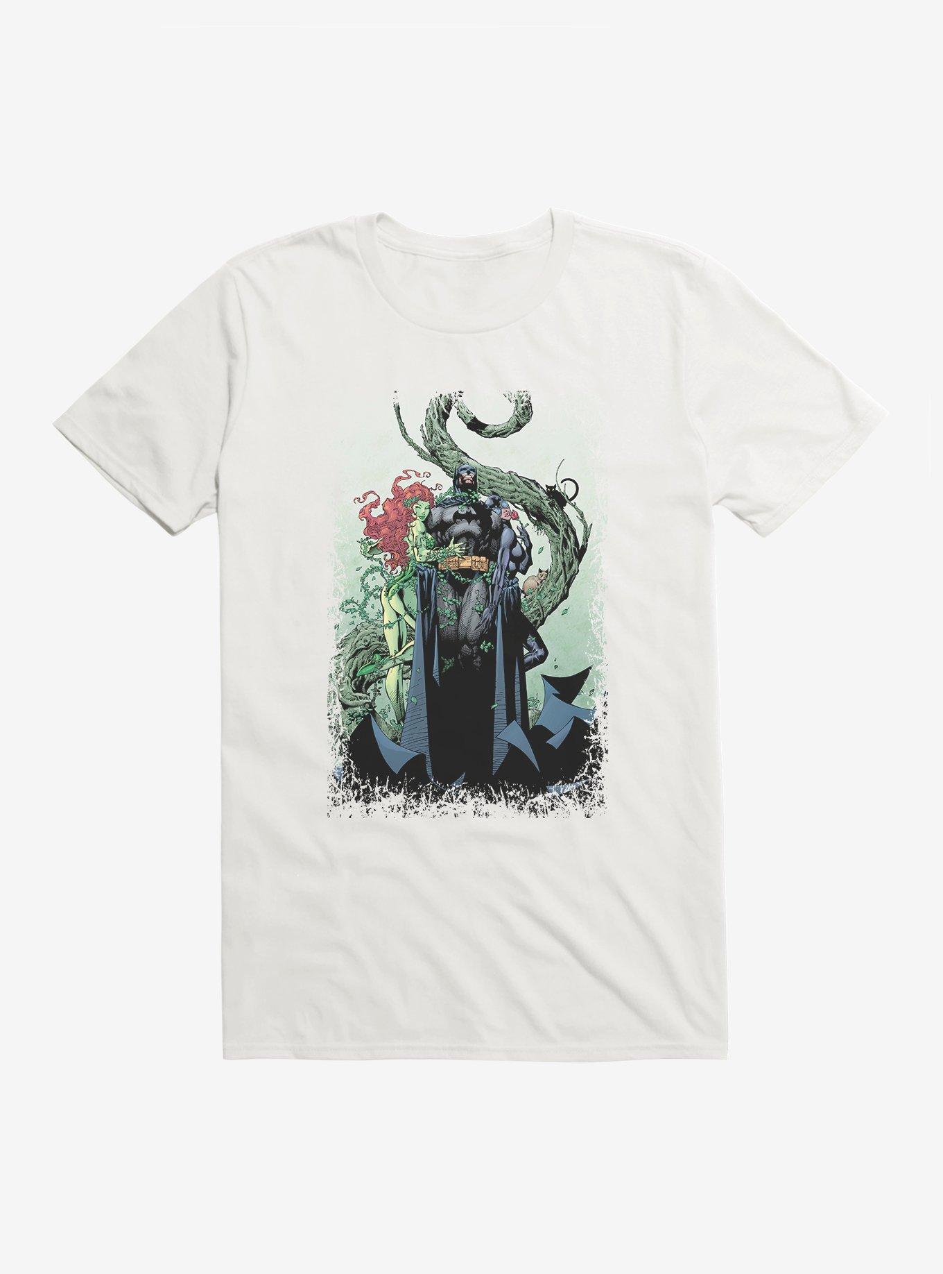 Batman Catwoman Poison Ivy Pose T-Shirt, WHITE, hi-res