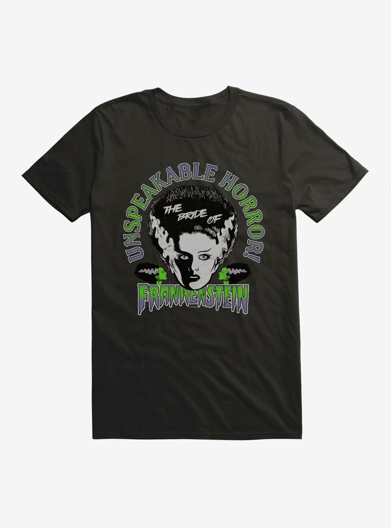 Universal Monsters Bride Of Frankenstein Unspeakable Horror T-Shirt