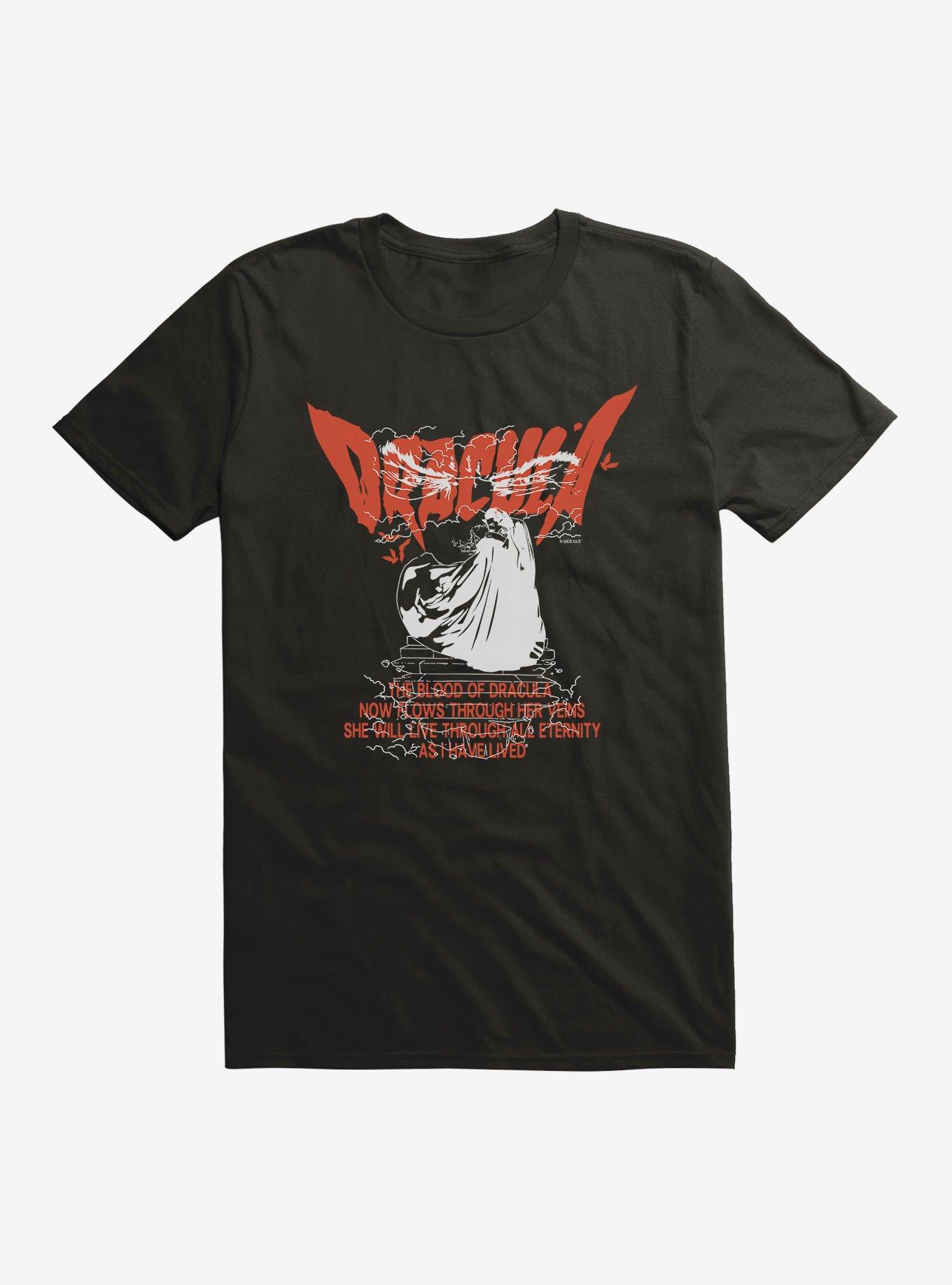 Universal Monsters Dracula Stairway T-Shirt, BLACK, hi-res