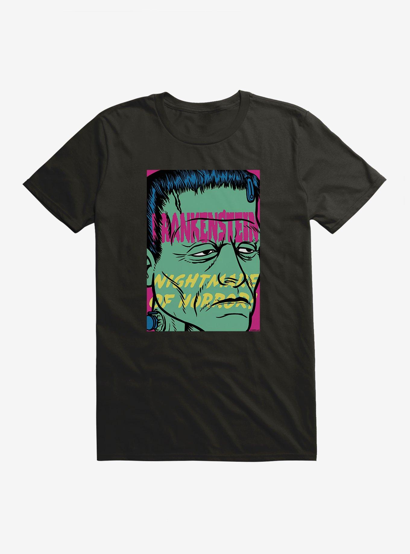 Frankenstein Nightmare Of Horror T-Shirt, BLACK, hi-res