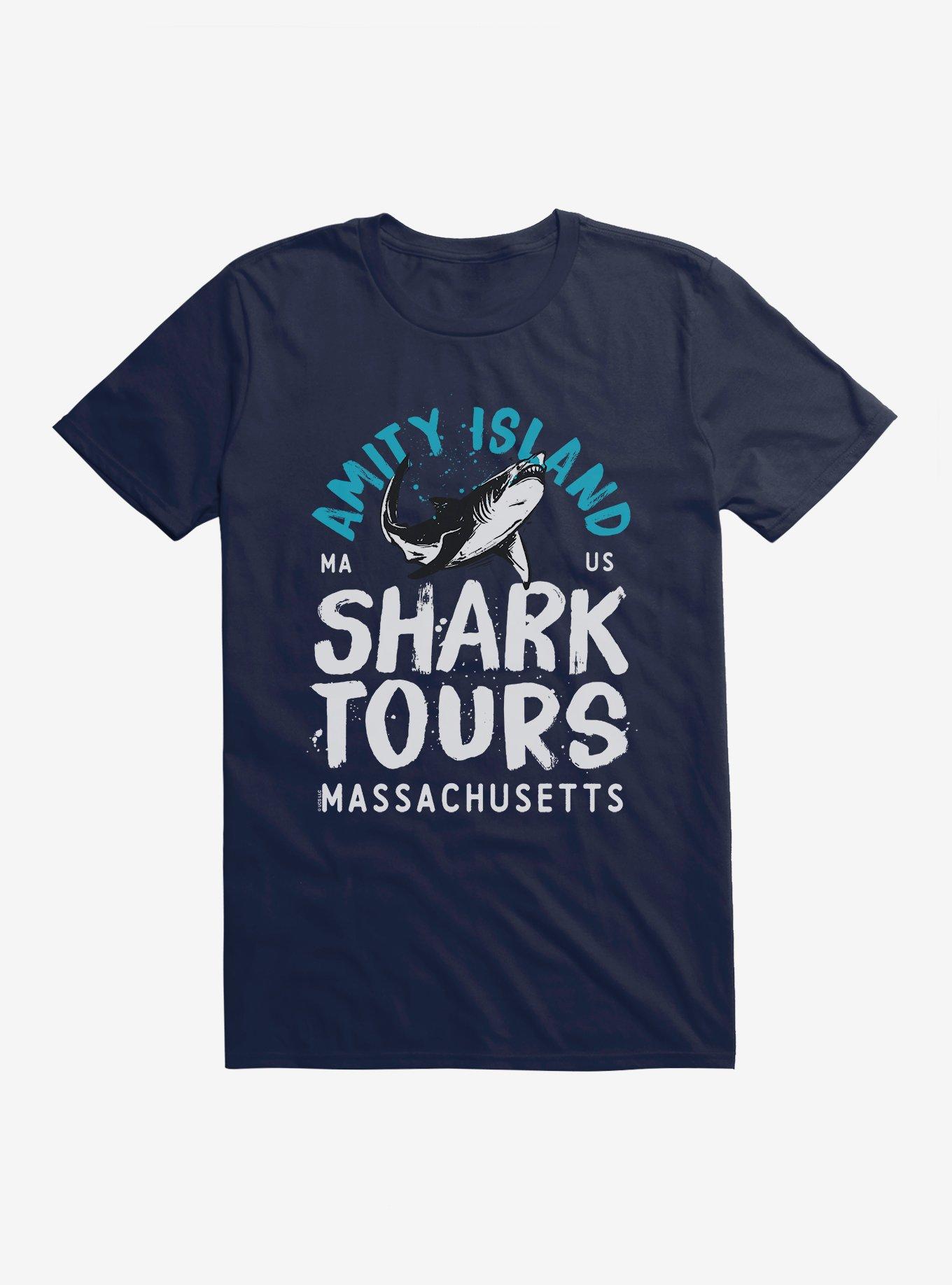 Jaws Amity Island Massachusetts T-Shirt, MIDNIGHT NAVY, hi-res