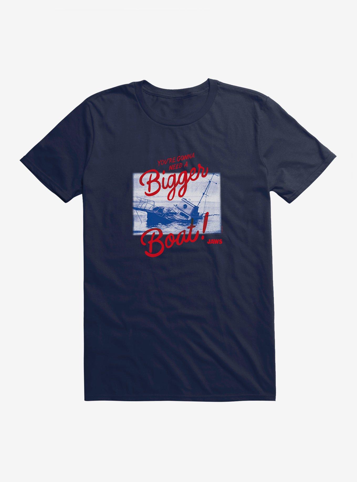 Jaws Bigger Boat T-Shirt, MIDNIGHT NAVY, hi-res