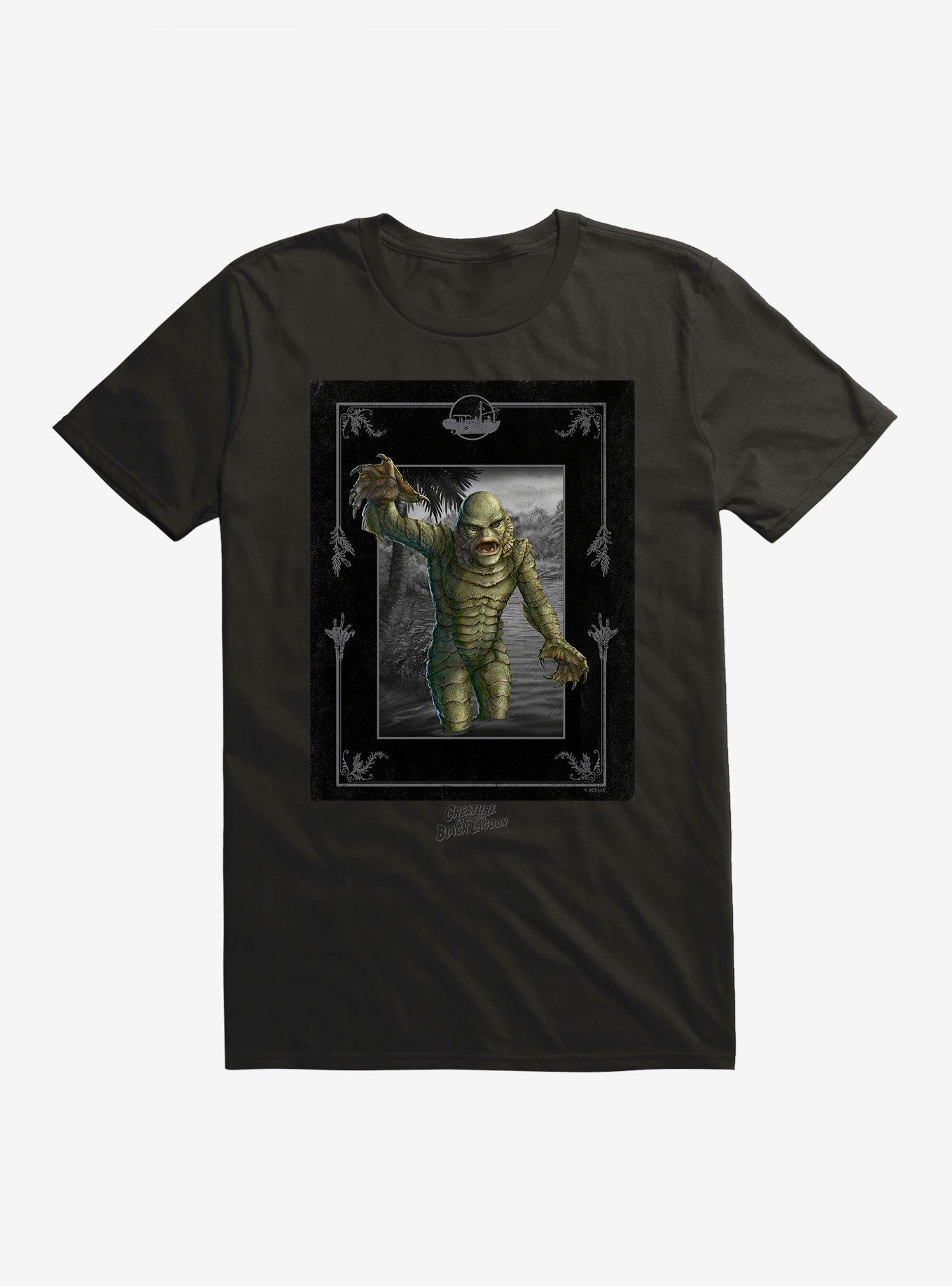 Universal Monsters Creature From The Black Lagoon Out The Water T-Shirt, BLACK, hi-res