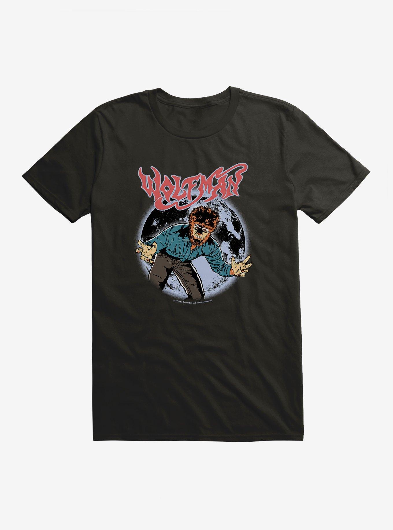 Universal Monsters The Wolf Man Comic Moon T-Shirt